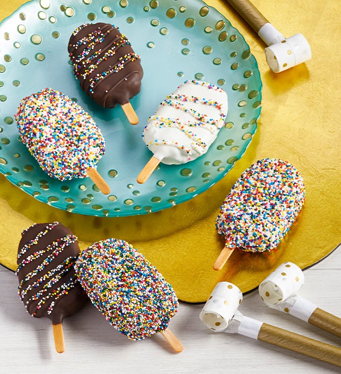 Birthday Cake Popsicles